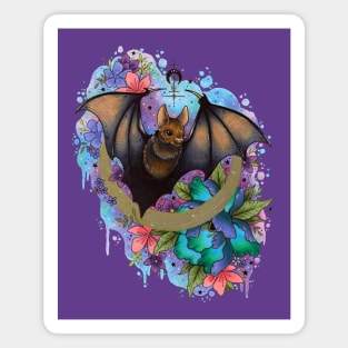 Gothic Bat Design by Lorna Laine Magnet